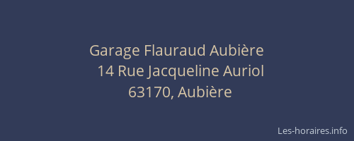 Garage Flauraud Aubière