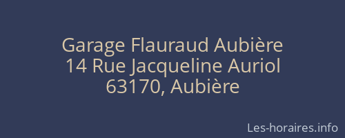 Garage Flauraud Aubière