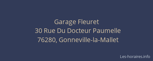 Garage Fleuret