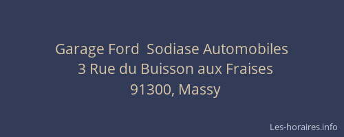 Garage Ford  Sodiase Automobiles