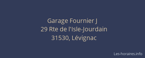 Garage Fournier J