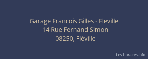 Garage Francois Gilles - Fleville