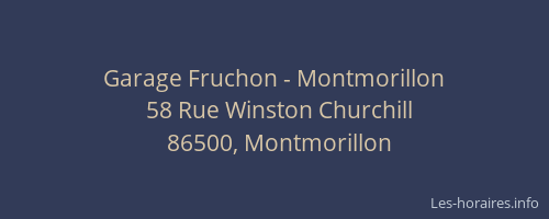 Garage Fruchon - Montmorillon
