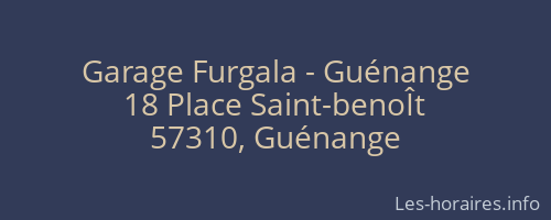 Garage Furgala - Guénange