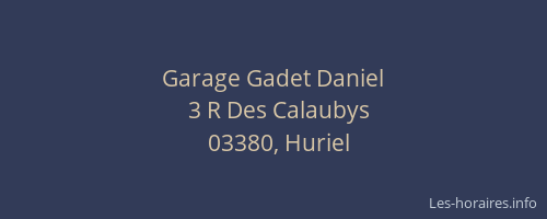 Garage Gadet Daniel