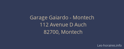 Garage Gaiardo - Montech