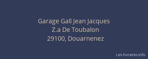 Garage Gall Jean Jacques