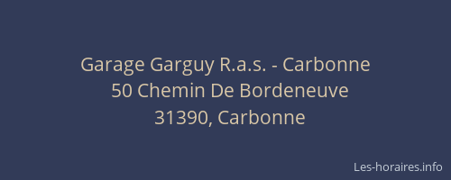 Garage Garguy R.a.s. - Carbonne