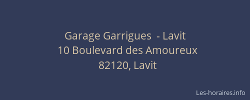 Garage Garrigues  - Lavit