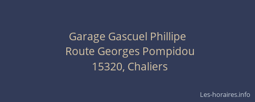 Garage Gascuel Phillipe
