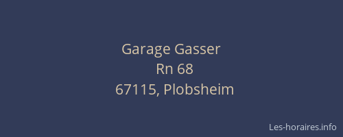 Garage Gasser