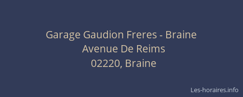 Garage Gaudion Freres - Braine