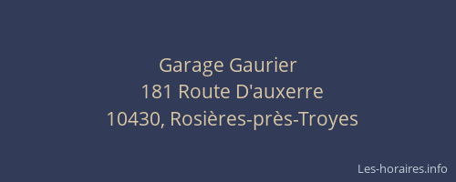 Garage Gaurier