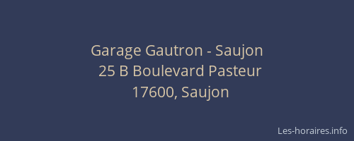 Garage Gautron - Saujon