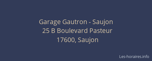 Garage Gautron - Saujon