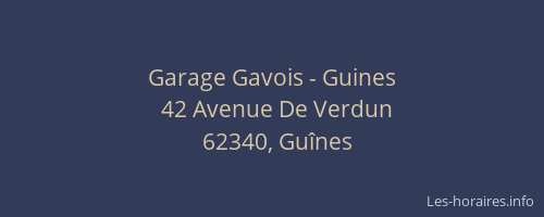 Garage Gavois - Guines
