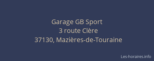 Garage GB Sport