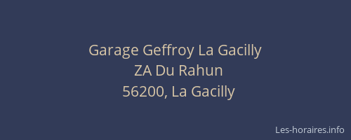 Garage Geffroy La Gacilly