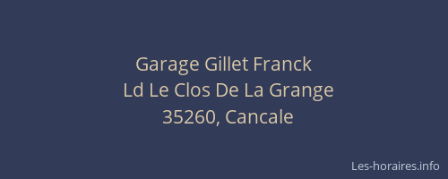 Garage Gillet Franck