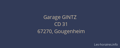 Garage GINTZ