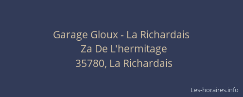 Garage Gloux - La Richardais