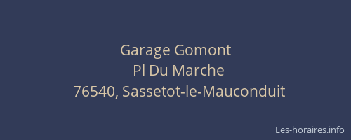 Garage Gomont