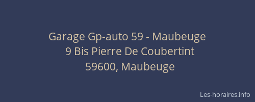 Garage Gp-auto 59 - Maubeuge