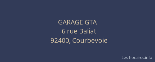 GARAGE GTA