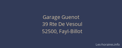 Garage Guenot