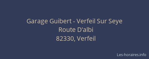 Garage Guibert - Verfeil Sur Seye