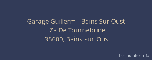 Garage Guillerm - Bains Sur Oust