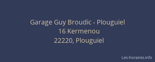 Garage Guy Broudic - Plouguiel