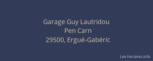 Garage Guy Lautridou