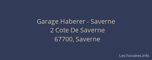 Garage Haberer - Saverne