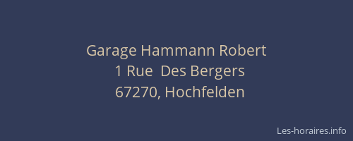 Garage Hammann Robert