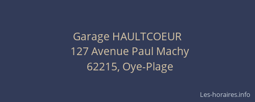 Garage HAULTCOEUR