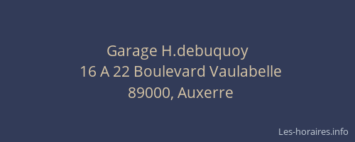 Garage H.debuquoy
