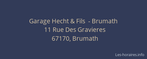 Garage Hecht & Fils  - Brumath
