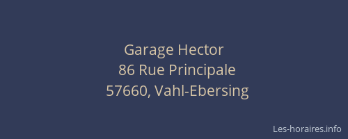 Garage Hector