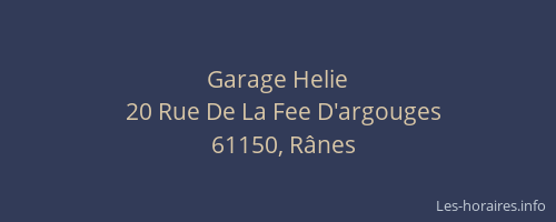 Garage Helie