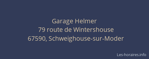 Garage Helmer