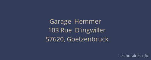 Garage  Hemmer