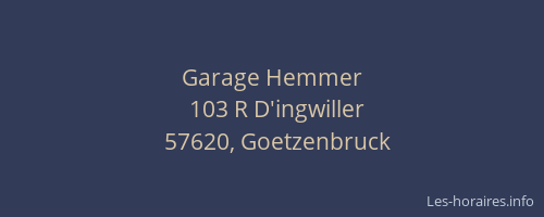 Garage Hemmer