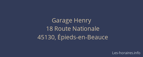 Garage Henry