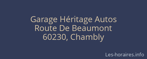 Garage Héritage Autos