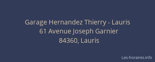 Garage Hernandez Thierry - Lauris