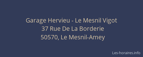 Garage Hervieu - Le Mesnil Vigot
