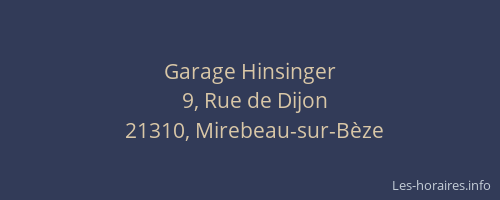 Garage Hinsinger