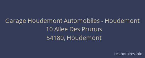 Garage Houdemont Automobiles - Houdemont