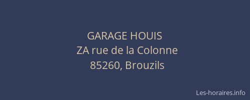 GARAGE HOUIS